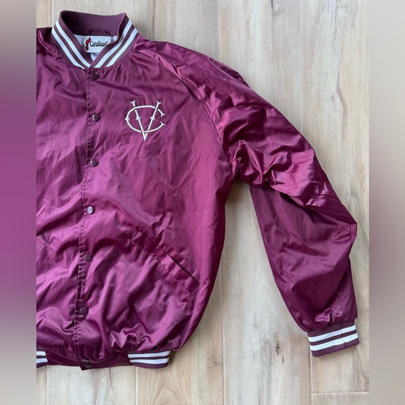 Cardinal Vidcon 9 Satin Bomber Varsity Jacket Size Large - Picture 3 of 9